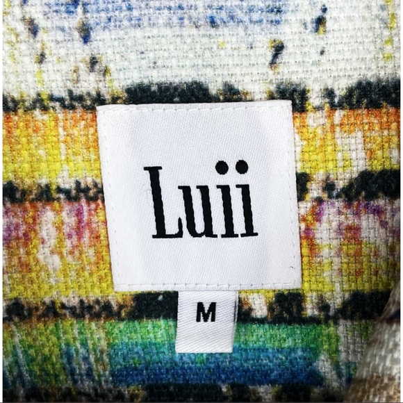 Luii Anthropologie Medium Full Zip Blazer Jacket - Picture 4 of 4